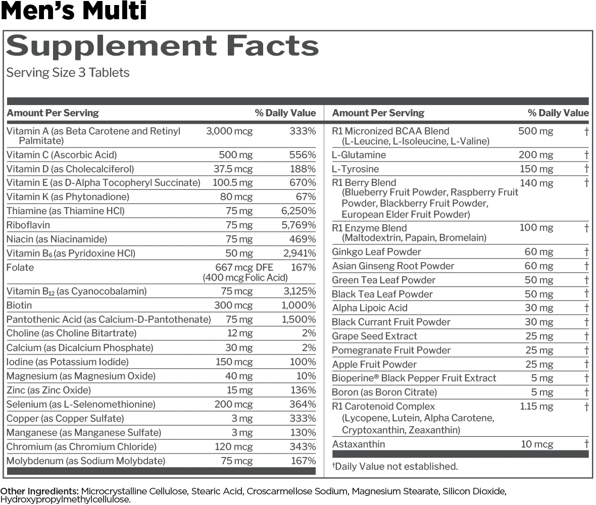 Rule 1 Multivitamin image 1
